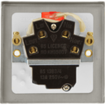 Click Deco Satin Chrome Switched Fused Spur Neon