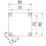 Grey 308/5 IP66 Combi Box with Terminal