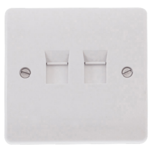 Click Mode 2 Gang Cat5E Socket