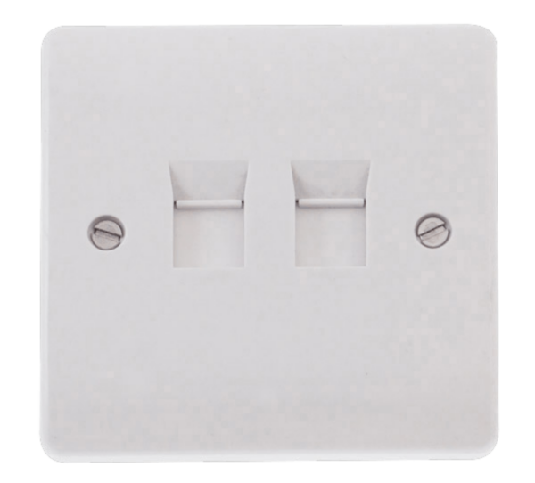 Click Mode 2 Gang Cat5E Socket
