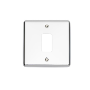 Enhance Polished Chrome 1 Module Grid Plate