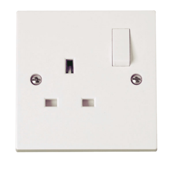 Click Polar 1 Gang DP Switched Socket