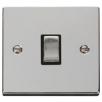 Click Deco Polished Chrome 1 Gang 20A DP Switch