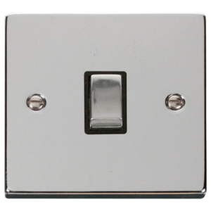 Click Deco Polished Chrome 1 Gang 20A DP Switch