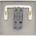 Click Deco Satin Chrome 1 Gang 2 Way 10Ax Toggle Switch