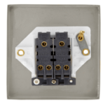 Click Deco Satin Chrome 2 Gang 2 Way 10Ax Switch