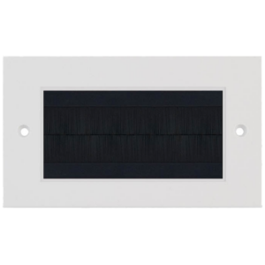 White 4 Module Black Brush Plate