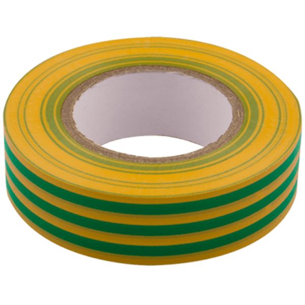 Unicrimp Green/Yellow 19mm x 20M PVC Insulation Tape