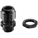 Black 20S/20L IP68 6.2-14mm Dome Gland and Locknut