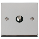 Click Deco Polished Chrome 1 Gang Satellite Socket