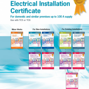 Kewtech Electrical Installation up to 100A Supply Certificate Book