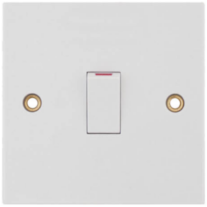 Selectric White 1 Gang 20A DP Switch
