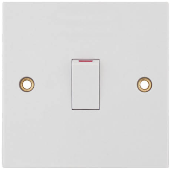 Selectric White 1 Gang 20A DP Switch