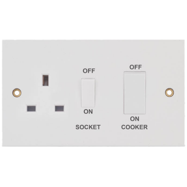 Selectric White 45A DP Cooker Control Unit White Rocker
