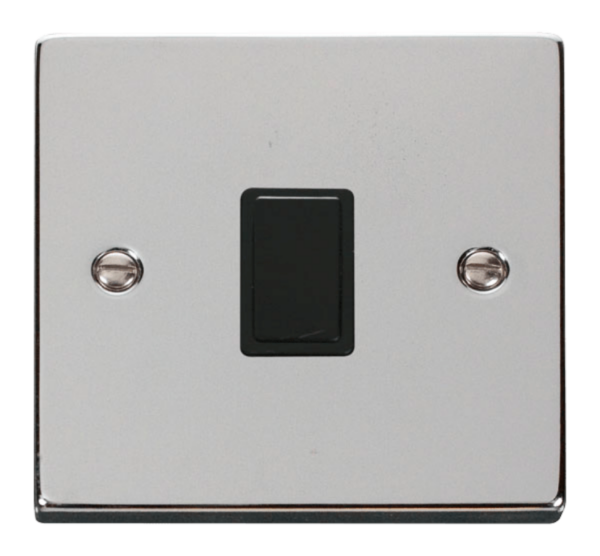 Click Deco Polished Chrome 1 Gang 20A DP Switch