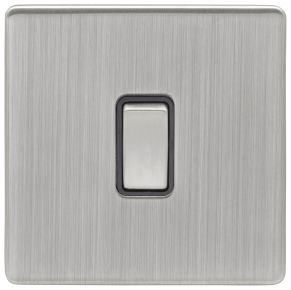 Eurolite Satin Nickel 1 Gang 2 Way Light Switch