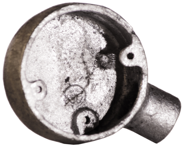 25mm Galvanised End Box