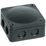 Black 308/5 IP66 Combi Box with Terminal