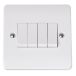 Click Mode 4 Gang 2 Way Switch Single Plate