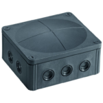 Black 1210/5 IP66 Combi Box with Terminal