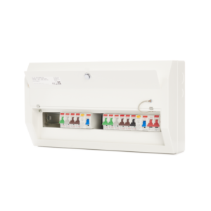 Contactum Metal 16 Way Dual RCD Populated Consumer Unit