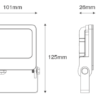 Black 10w Floodlight 4000k