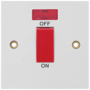 Selectric White 1 Gang 45A DP Switch Neon