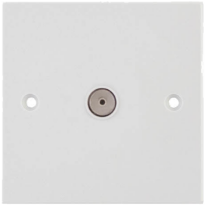 Selectric White 1 Gang Coaxial Socket
