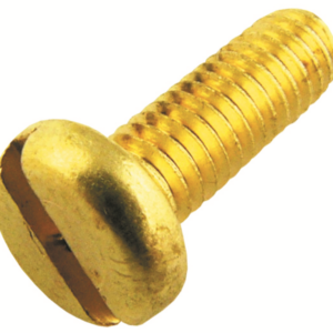 Unicrimp M4 X 12mm Brass Panhead Screws (100)