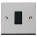 Click Deco Polished Chrome 1 Gang 2 Way Light Switch