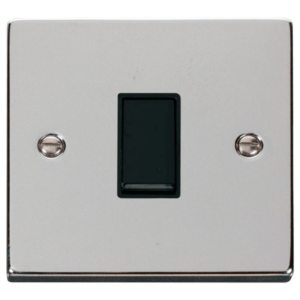Click Deco Polished Chrome 1 Gang 2 Way Light Switch