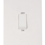 Click Polar 2 Gang 45A DP Vertical Switch White Rocker