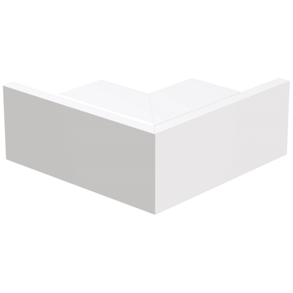 White PVC 100 x 100 External Angle
