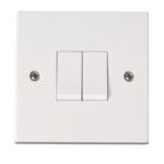 Click Polar 2 Gang 2 Way 10Ax Switch