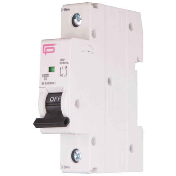 FuseBox 16A 6kA Type B SP MCB