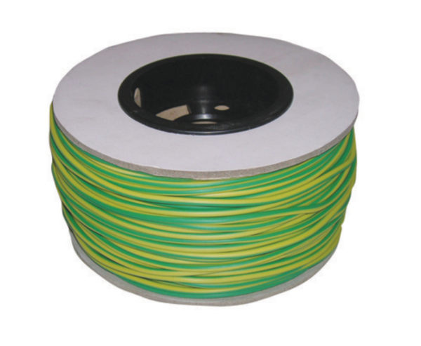 Green/Yellow 100M 3mm PVC Sleeving – Reel