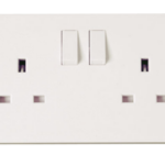 Click Polar 2 Gang 13A SP Switched Socket