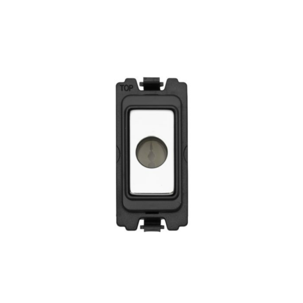Polished Chrome Flex Outlet Grid Module