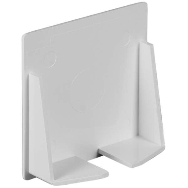 White PVC 75 x 75 End Cap