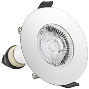 Downlight, Evofire Fire Rated Square IP65, c/w GU10 Holder