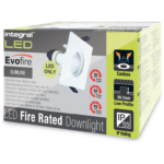 Fire Rated Static Square Downlight with Terminal Block
