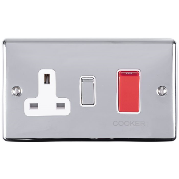 Eurolite Polished Chrome Cooker Control Unit White Insert