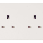 Click Polar 2 Gang 13A Unswitched Socket
