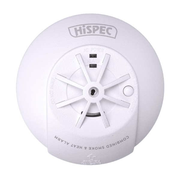 Mains COMBO Smoke/Heat Alarm with 10 Year Lithium Battery Backup