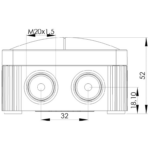 White 206 IP66 Combi Box with Wago Connectors