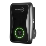 Charger, Pro Earth 1Phase Wall Mounting IP65, NO Earth Spike c/w Socket & RCD Mon