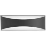 Integral Wave Dark Grey IP65 7w Wall Light 3000k