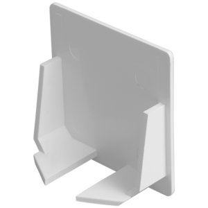 White PVC 50 x 50 End Cap