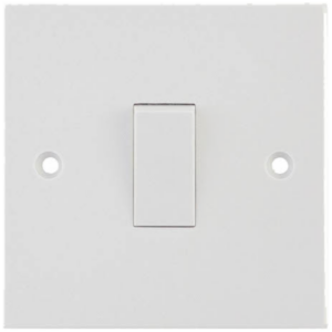 Selectric White 1 Gang 1 Way 10A Switch