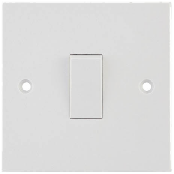 Selectric White 10A Push Switch